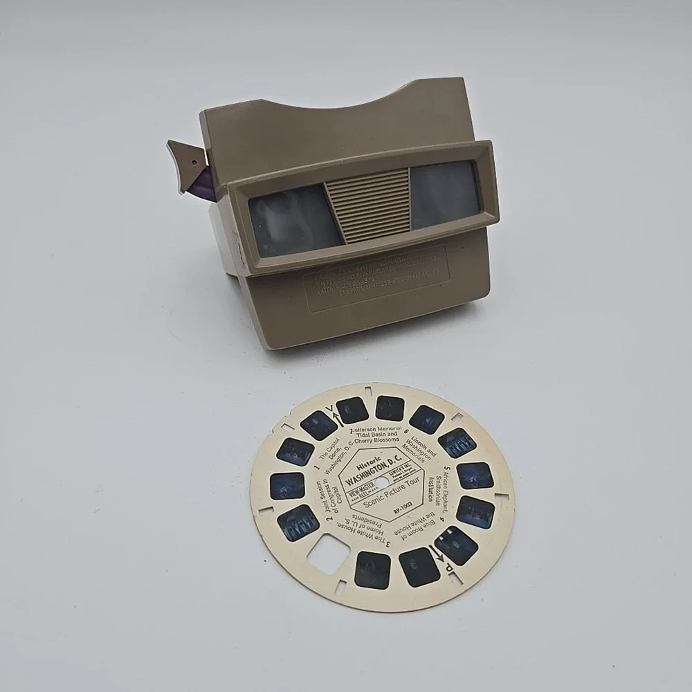 Vintage GAF‎ Viewmaster Viewer View Master Tan Brown 1970s NO Reels Made USA
